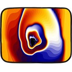 Fractal Art Paint Pattern Texture Double Sided Fleece Blanket (Mini)  35 x27  Blanket Front