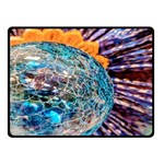 Multi Colored Glass Sphere Glass Double Sided Fleece Blanket (Small)  45 x34  Blanket Back