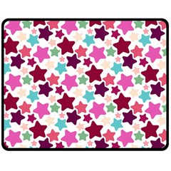 Stars Pattern Double Sided Fleece Blanket (medium)  by Sudhe