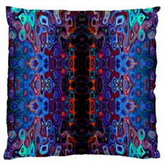 Kaleidoscope Art Pattern Ornament Large Flano Cushion Case (one Side) by Sudhe