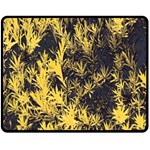 Artistic Yellow Background Double Sided Fleece Blanket (Medium)  58.8 x47.4  Blanket Back