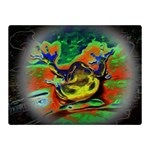 Abstract Transparent Background Double Sided Flano Blanket (Mini)  35 x27  Blanket Back