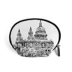 Line Art Architecture Church Accessory Pouch (small) by Sudhe