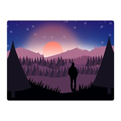Dusk Sunset Dawn Sky Evening Double Sided Flano Blanket (mini)  by Sudhe