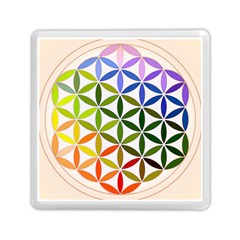 Mandala Rainbow Colorful Reiki Memory Card Reader (square) by Pakrebo