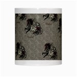 Awesome Steampunk Horse With Wings, Wonderful Pattern White Mugs Center