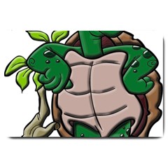 Amphibian Animal Cartoon Reptile Large Doormat  by Sudhe