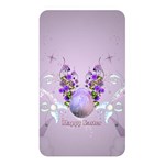 Happy Easter, Easter Egg With Flowers In Soft Violet Colors Memory Card Reader (Rectangular) Front