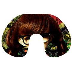 Olivia In The Fields Travel Neck Pillows by snowwhitegirl