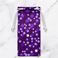 Textile Cross Pattern Square Jewelry Bag by Pakrebo
