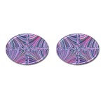 Electric Field Art IX Cufflinks (Oval) Front(Pair)