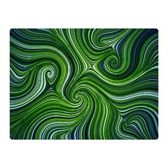 Electric Field Art Xlix Double Sided Flano Blanket (mini)  by okhismakingart