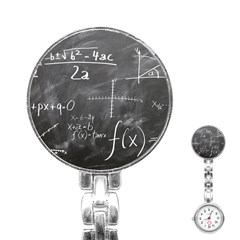 Mathematics Stainless Steel Nurses Watch by snowwhitegirl