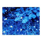 Blue Daisies Double Sided Flano Blanket (Mini)  35 x27  Blanket Front