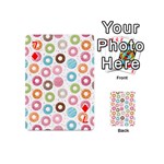 Donut pattern with funny candies Playing Cards 54 (Mini) Front - Diamond7