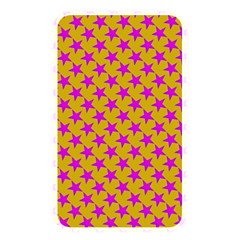 Pink Stars Pattern On Yellow Memory Card Reader (rectangular) by BrightVibesDesign