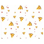 Pizza Pattern pepperoni cheese funny slices Double Sided Flano Blanket (Medium)  60 x50  Blanket Back