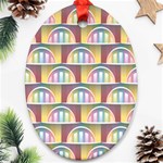 Seamless Pattern Background Abstract Oval Ornament (Two Sides) Front