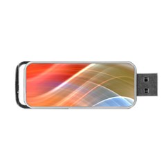 Wave Background Pattern Abstract Portable Usb Flash (one Side) by HermanTelo