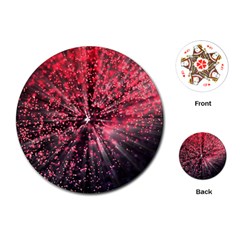 Abstract Background Wallpaper Space Playing Cards (round) by HermanTelo