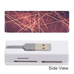 Light Fiber Black Fractal Art Memory Card Reader (Stick) Front