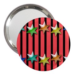 Star Christmas Greeting 3  Handbag Mirrors by HermanTelo