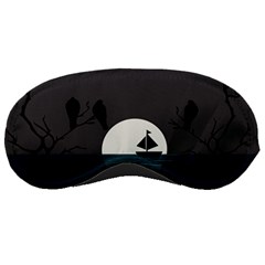 Birds Moon Moonlight Tree Animal Sleeping Mask by HermanTelo