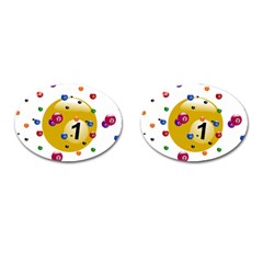 Billiard Ball Ball Game Cufflinks (oval) by HermanTelo