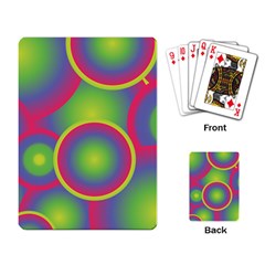 Background Colourful Circles Playing Cards Single Design by HermanTelo