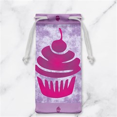 Cupcake Food Purple Dessert Baked Jewelry Bag by HermanTelo