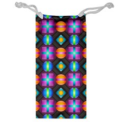 Squares Spheres Backgrounds Texture Jewelry Bag by HermanTelo