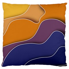 Autumn Waves Standard Flano Cushion Case (one Side) by HermanTelo