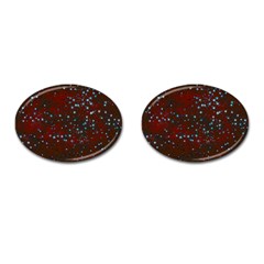 Background Star Christmas Cufflinks (oval) by HermanTelo