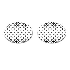 Concentric Plaid Cufflinks (oval) by HermanTelo