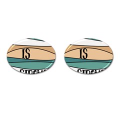 Love Sign Romantic Cufflinks (oval) by HermanTelo