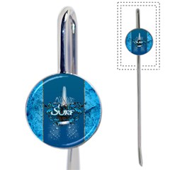 Sport, Surfboard With Water Drops Book Mark by FantasyWorld7