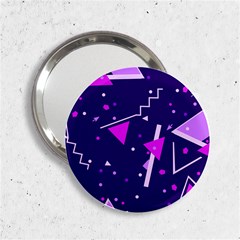 Purple Blue Geometric Pattern 2 25  Handbag Mirrors by HermanTelo