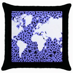 Sea Ocean Underwater Throw Pillow Case (black) by HermanTelo