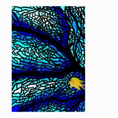 Sea Coral Stained Glass Small Garden Flag (two Sides) by HermanTelo