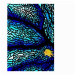 Sea Coral Stained Glass Small Garden Flag (Two Sides) Front