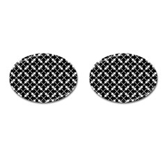 Abstract Background Arrow Cufflinks (oval) by Sapixe