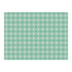 Argyle Light Green Pattern Double Sided Flano Blanket (mini)  by BrightVibesDesign