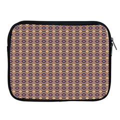 Ornate Oval Pattern Brown Blue Apple Ipad 2/3/4 Zipper Cases by BrightVibesDesign