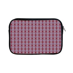 Ornate Oval  Pattern Red Pink Apple Ipad Mini Zipper Cases by BrightVibesDesign