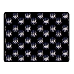 Forest Girl Gradient Black Fleece Blanket (small) by snowwhitegirl