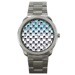 Forest Girl Gradient Blue Sport Metal Watch by snowwhitegirl