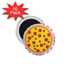 Pizza Table Pepperoni Sausage Copy 1 75  Magnets (10 Pack)  by Nexatart