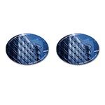 Abstract Architecture Azure Cufflinks (Oval) Front(Pair)