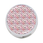 Graphic Seamless Pattern Pig 4-Port USB Hub (One Side) Front