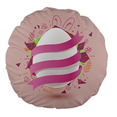 Easter Egg Large 18  Premium Flano Round Cushions by Bajindul